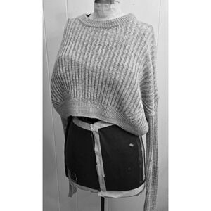 Urban Outfitters Gray Ribbed Sweater